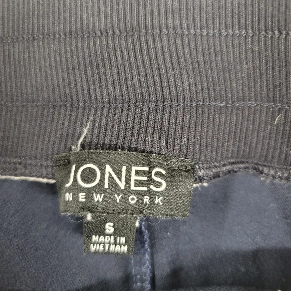 Jones New York Skort Striped White Blue Pull On Athletic Golf‎ Tennis
